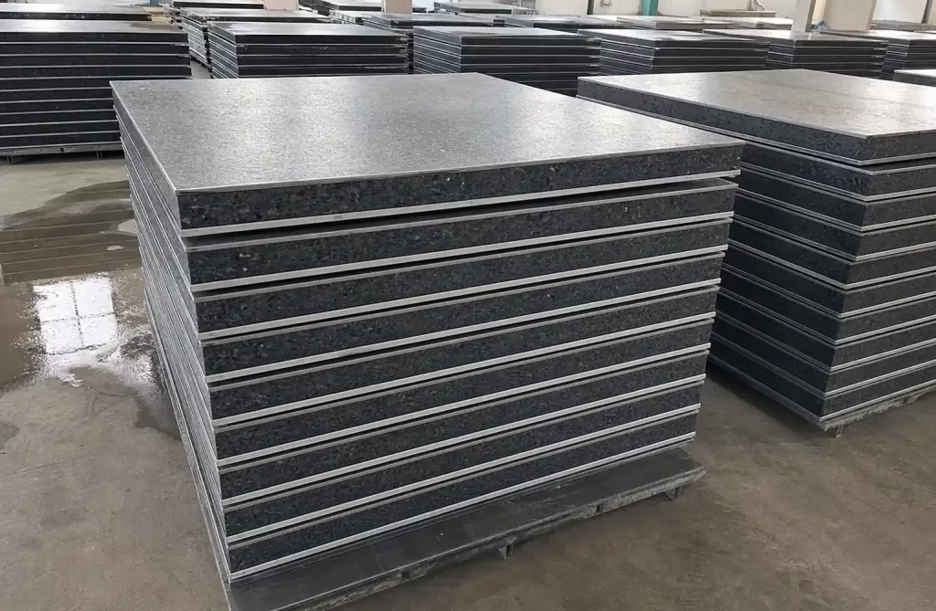 Moisture-resistant GMT brick pallets stacked in high-humidity warehouse environment