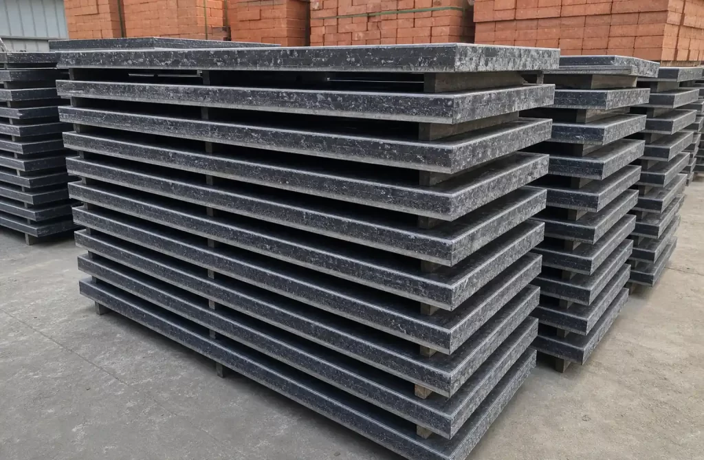 Durable GMT pallets showing long operational lifespan in brick factory