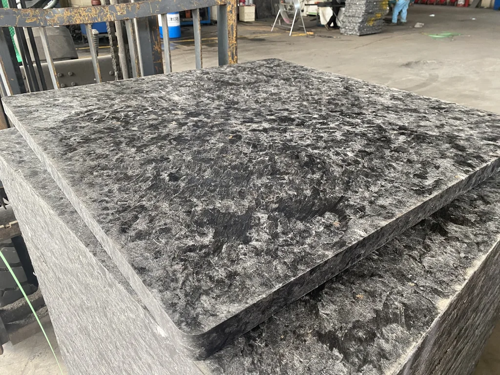 GMT pallet recycling process - grinding used pallets into recyclable flakes